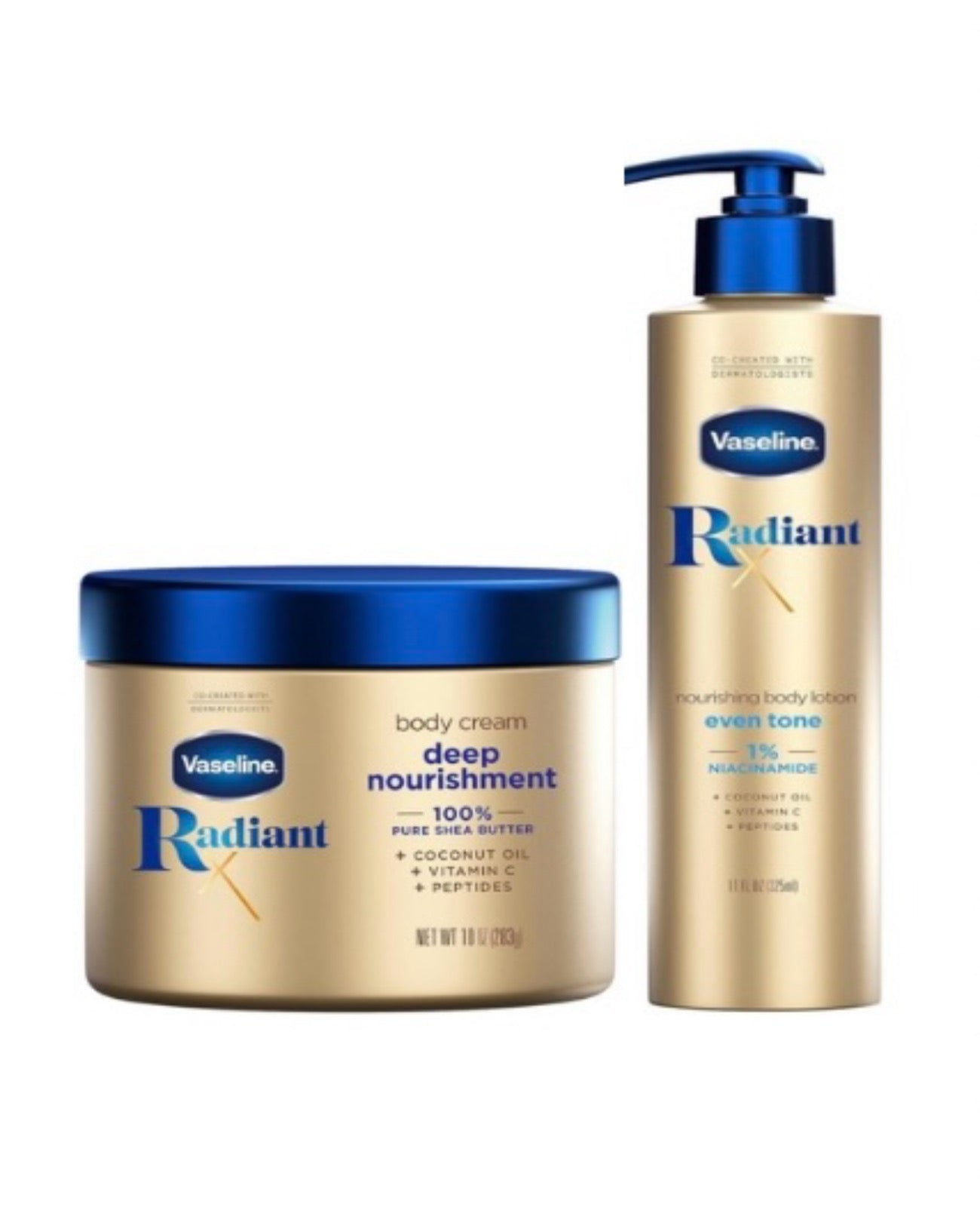 Vaseline Radiant X Deep Nourishment Body Cream& lotion