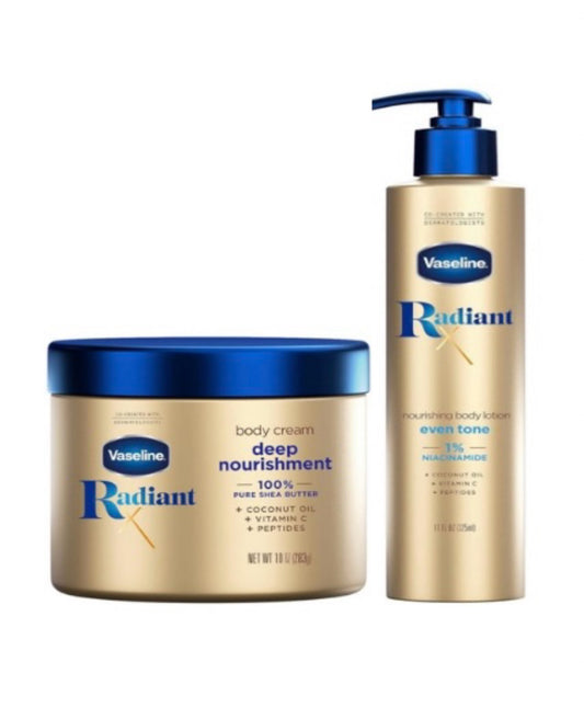 Vaseline Radiant X Deep Nourishment Body Cream& lotion