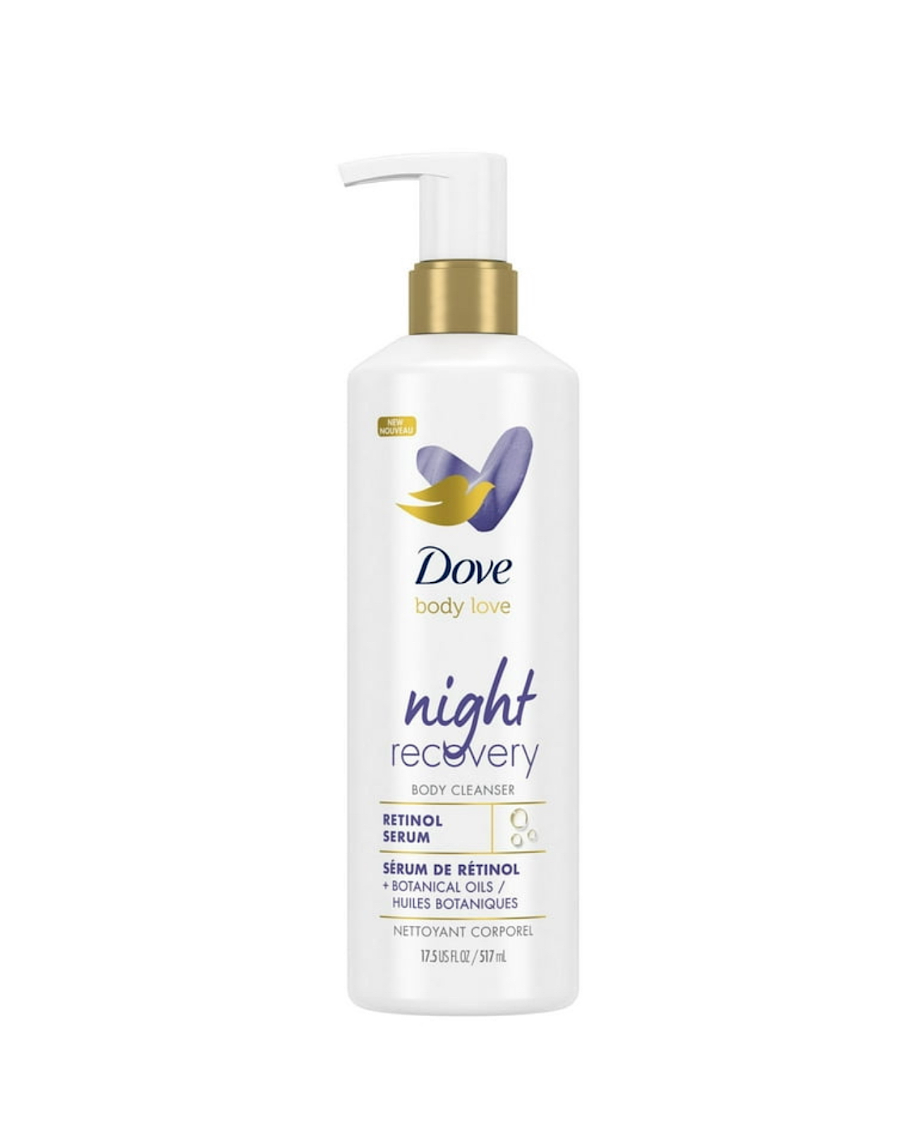 Dove night recovery wash