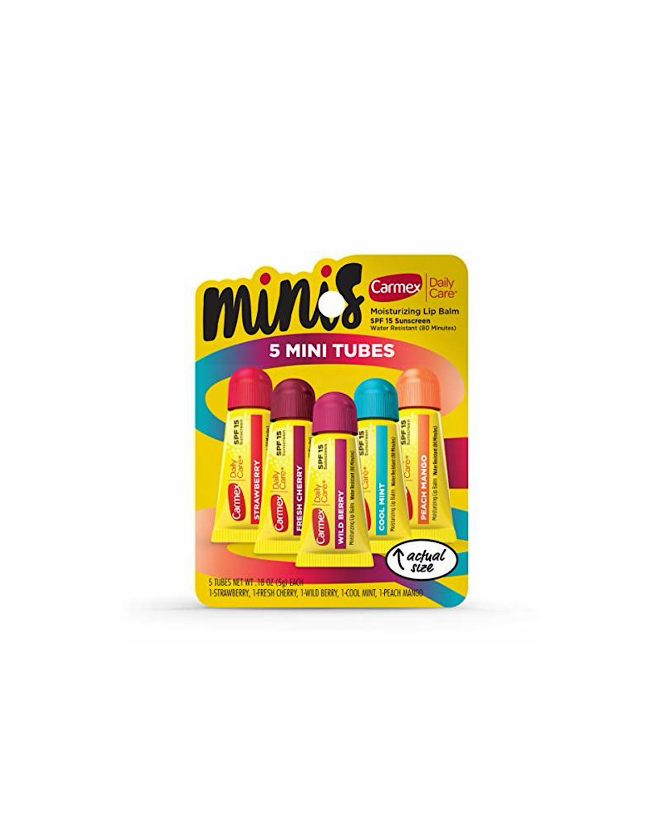 Carmex Daily Care Minis – Baumes à Lèvres hydratant, SPF15