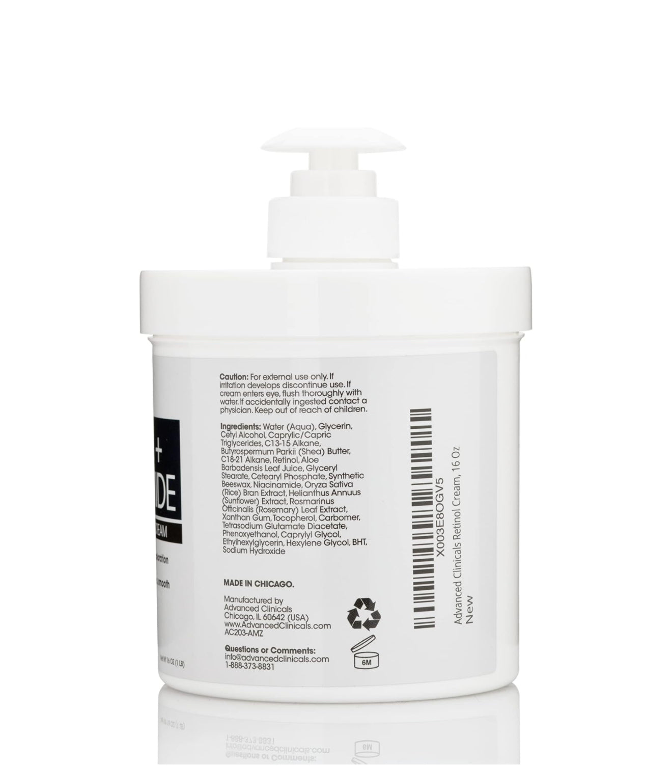 Advanced Clinicals Retinol Body Lotion W/Niacinamide
