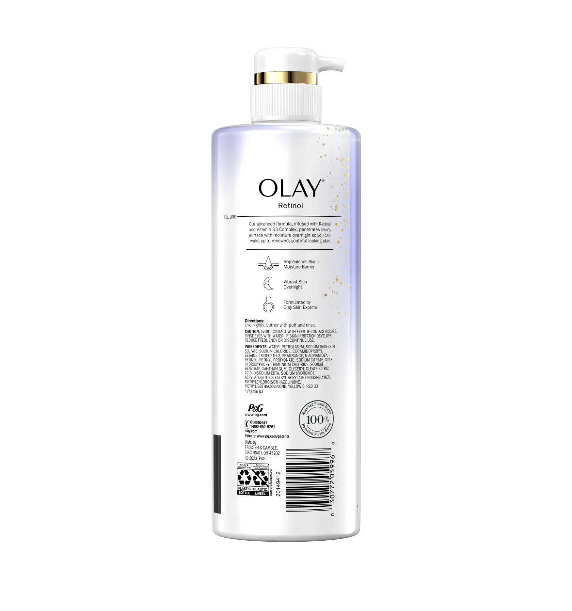 Olay Renewing Body Wash Retinol 591ml( gel douche )