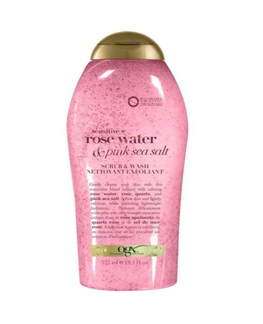 OGX Pink Sea Salt & Rosewater Gentle Soothing Body Scrub