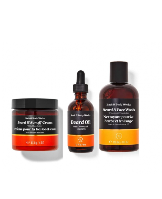 Kit gel lavant et huile  et creme pour barbe