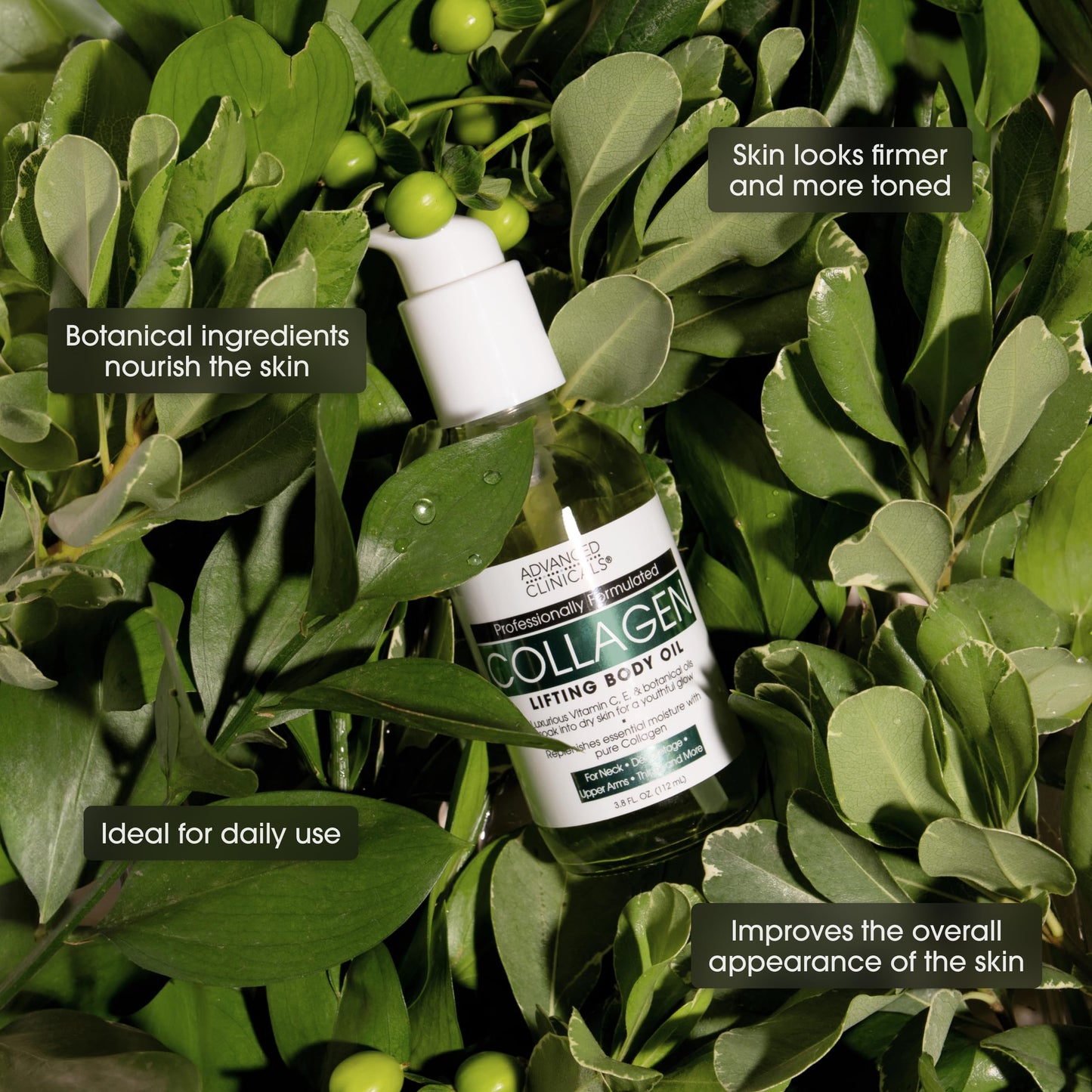 Advanced Clinicals Firming Collagen Body Oil