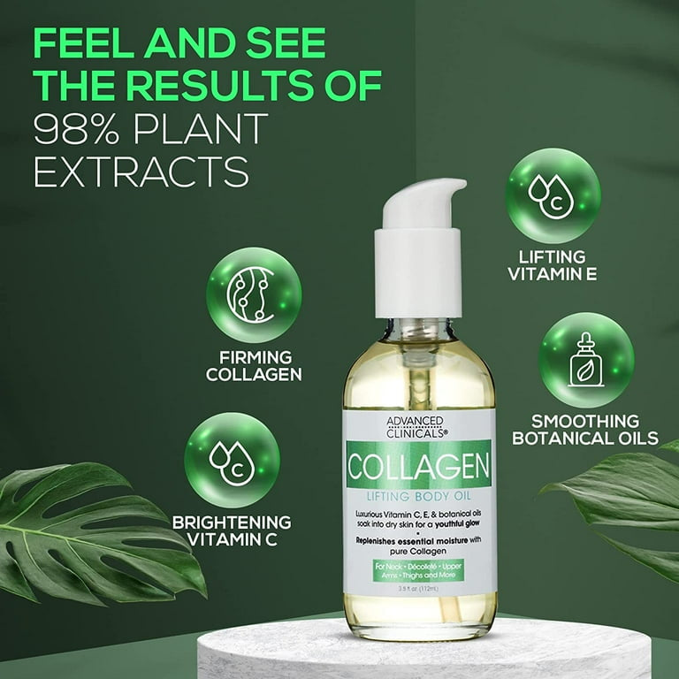 Advanced Clinicals Firming Collagen Body Oil