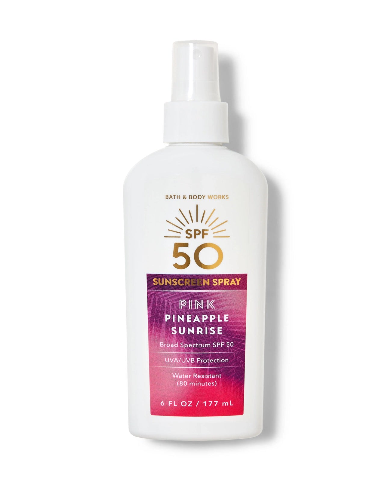 Pink pineapple sunrise spray spf50