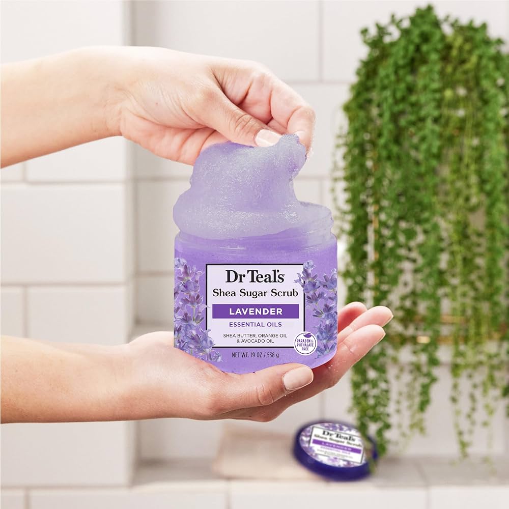 Dr Teals Shea Sugar Scrub, Lavender 538g