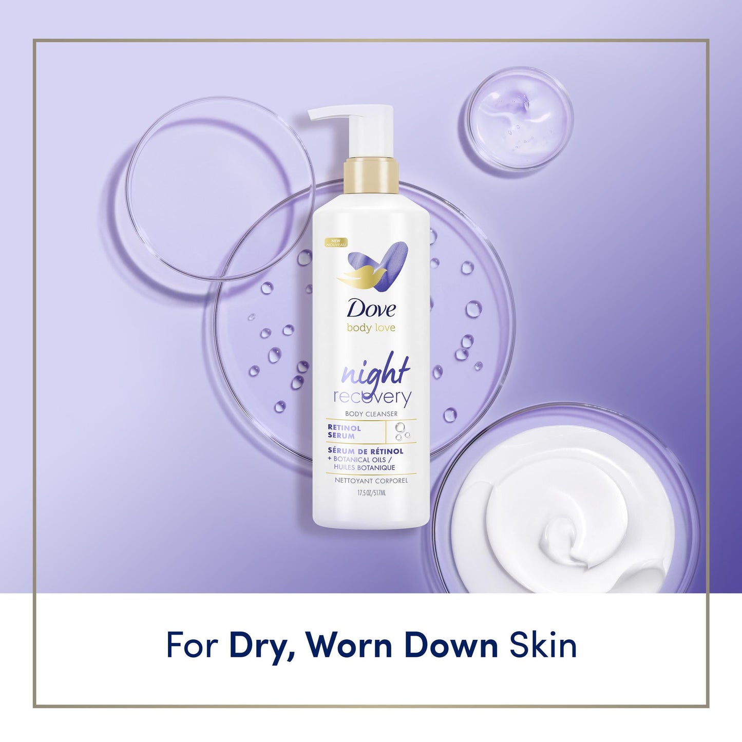 Dove night recovery wash