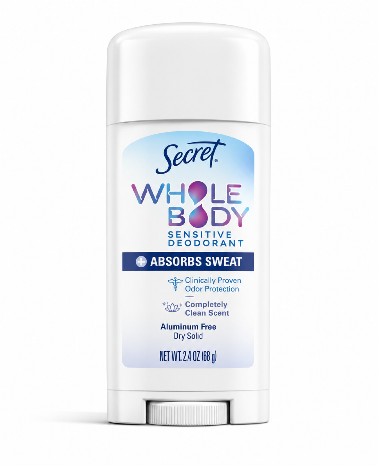 Secret Whole Body Sensitive Deodorant – Completely Clean (68 g)