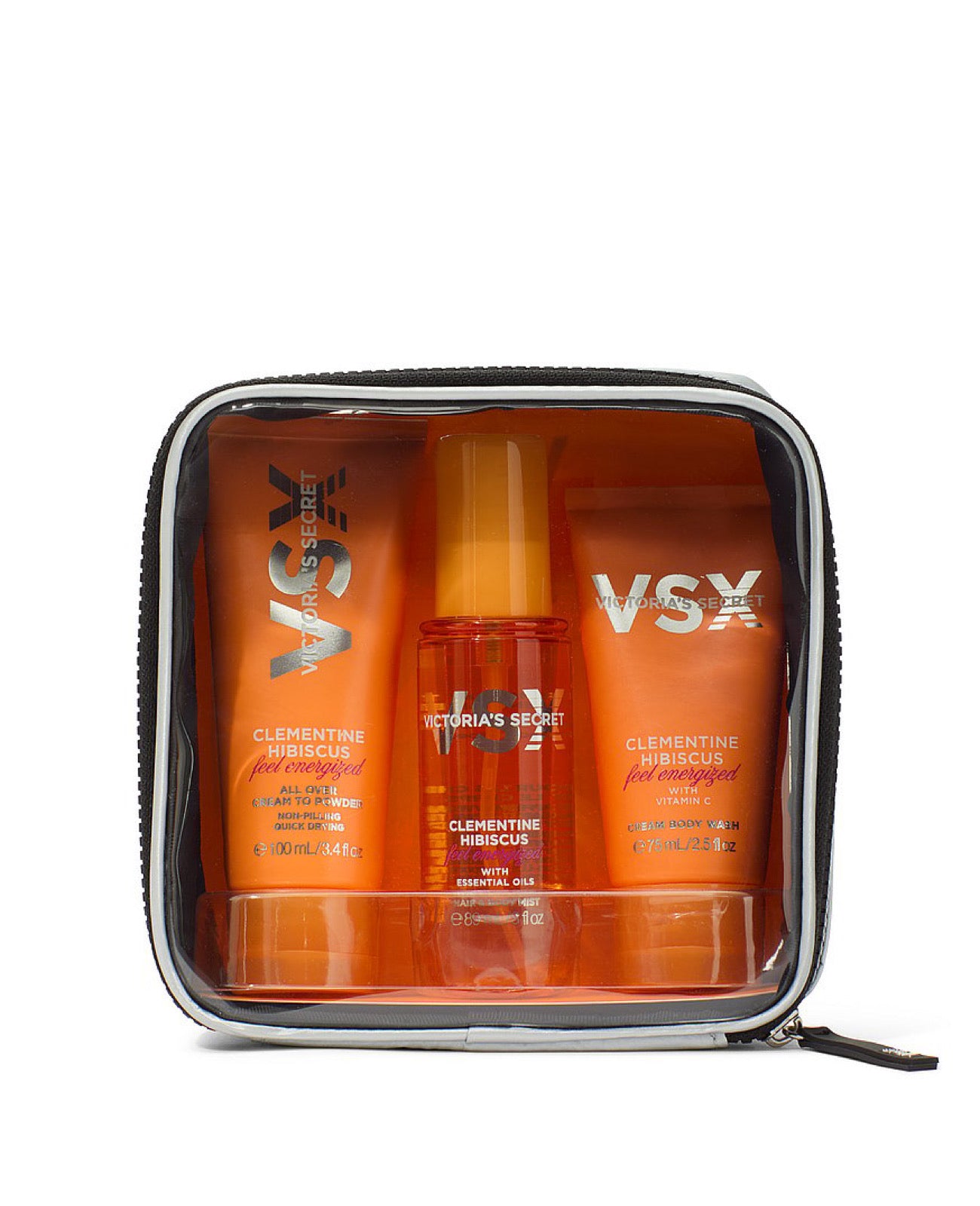 VS: Clementine Hibiscus Feel Energized Travel Set