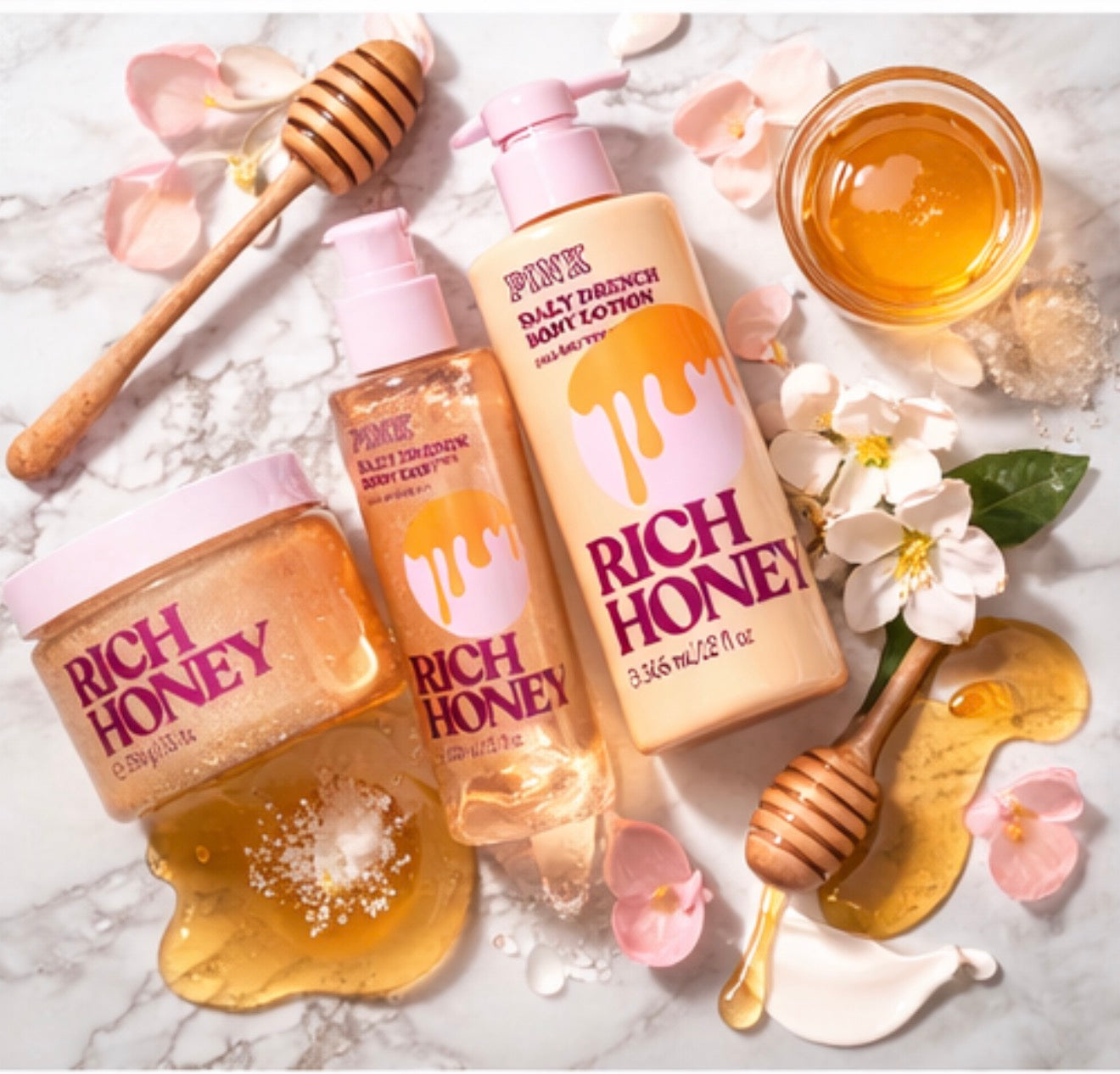 VS: RICH HONEY Body Oil set