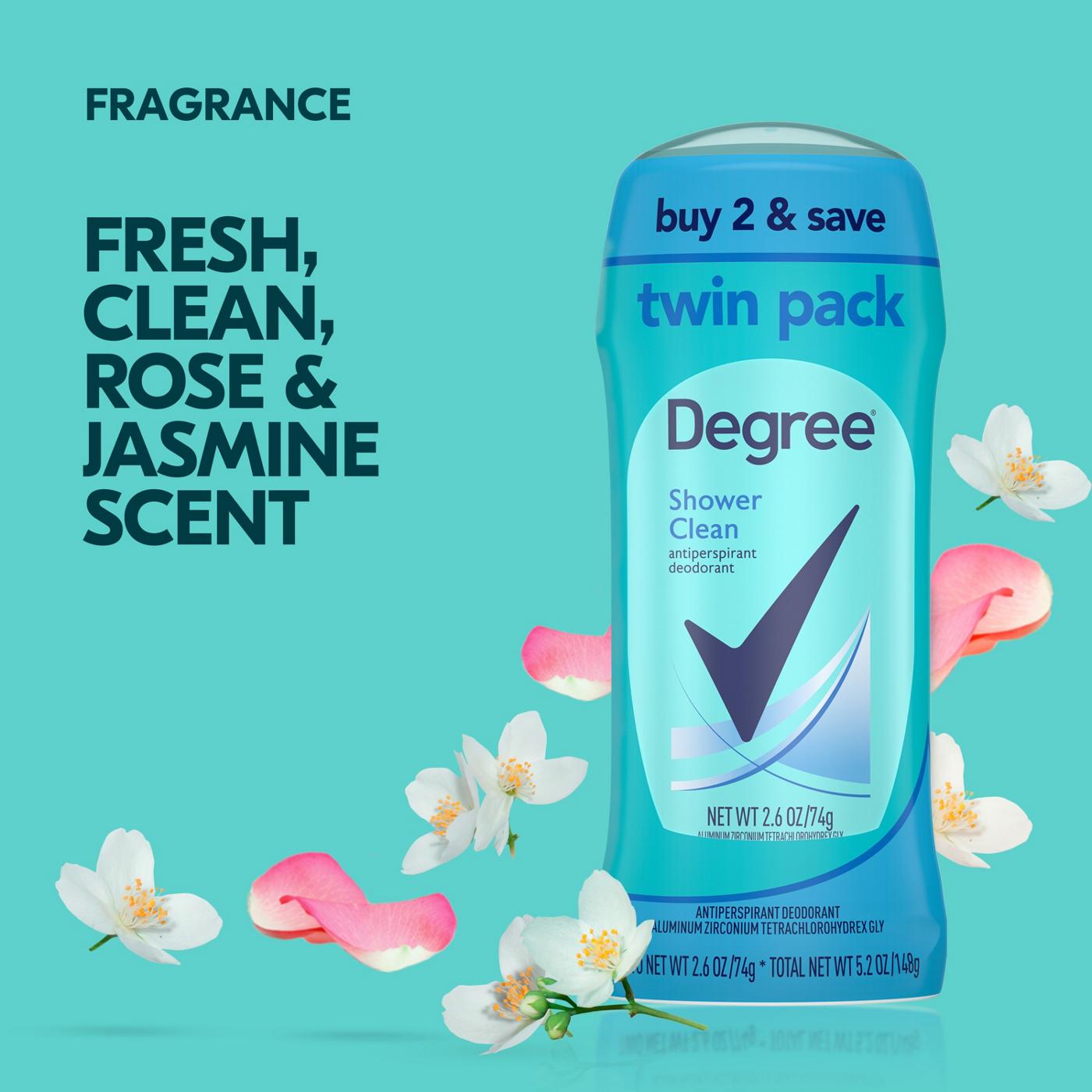 Degree Shower Clean Antispirant Déodorant Stick (74 g)