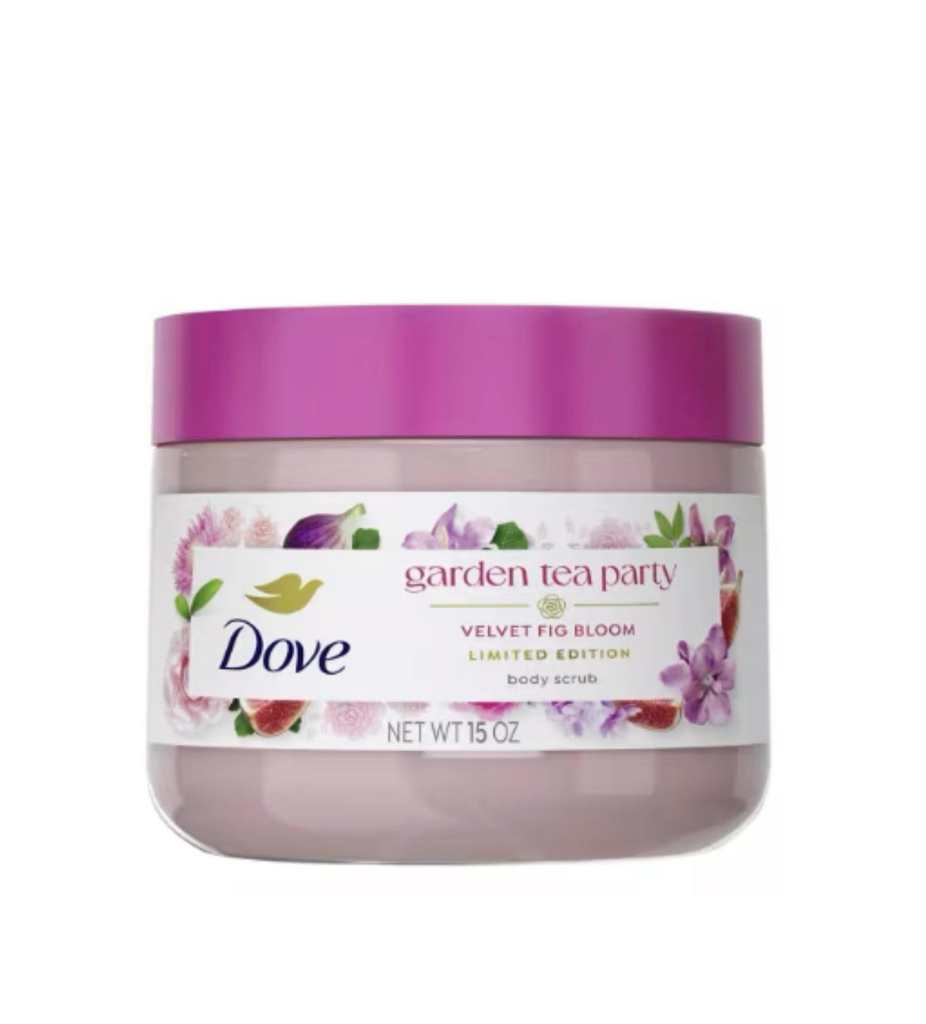 Dove Garden Tea Party – Velvet Fig Bloom Body Scrub