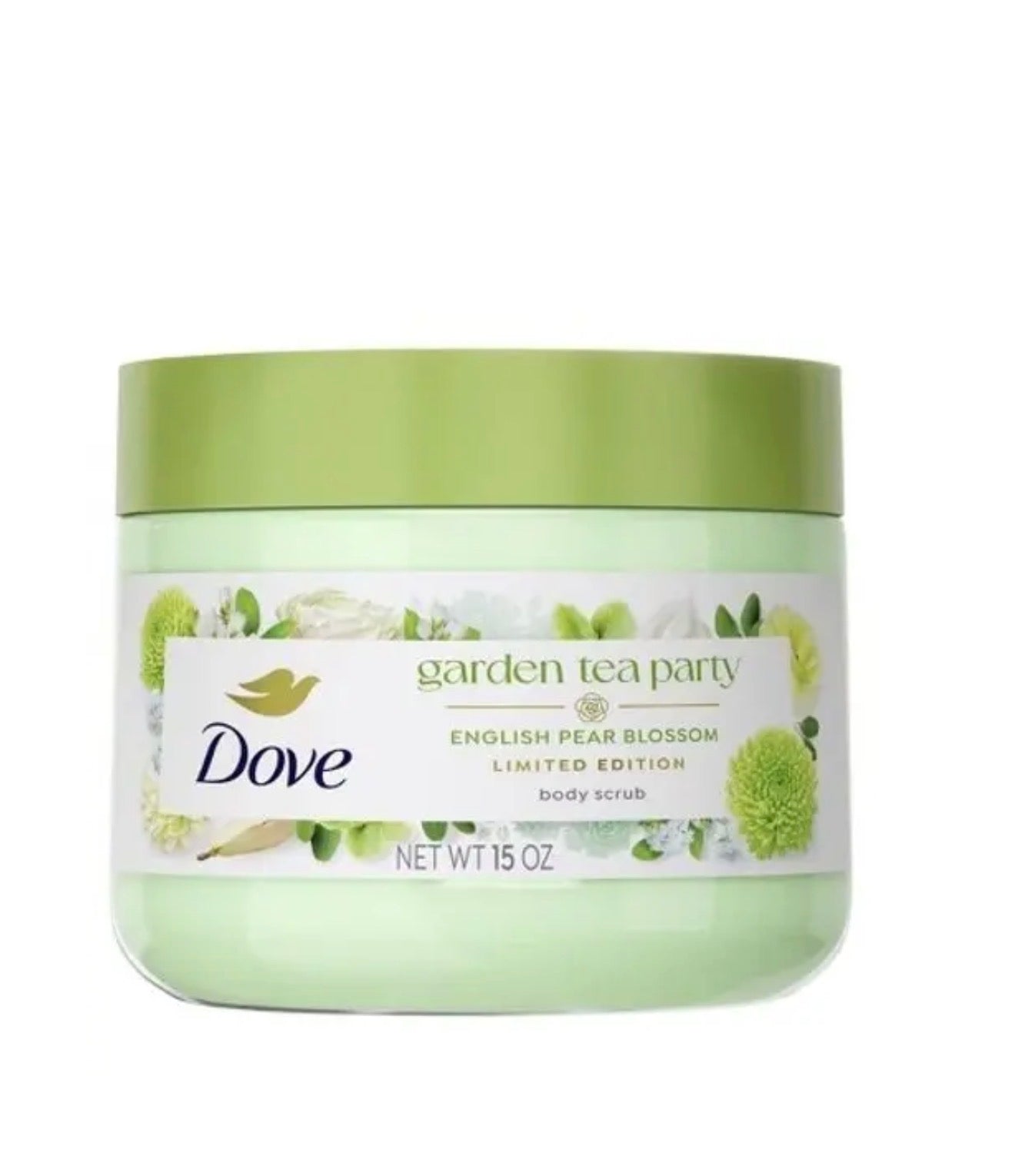 Dove Garden Tea Party English Pear Blossom Body Scrub