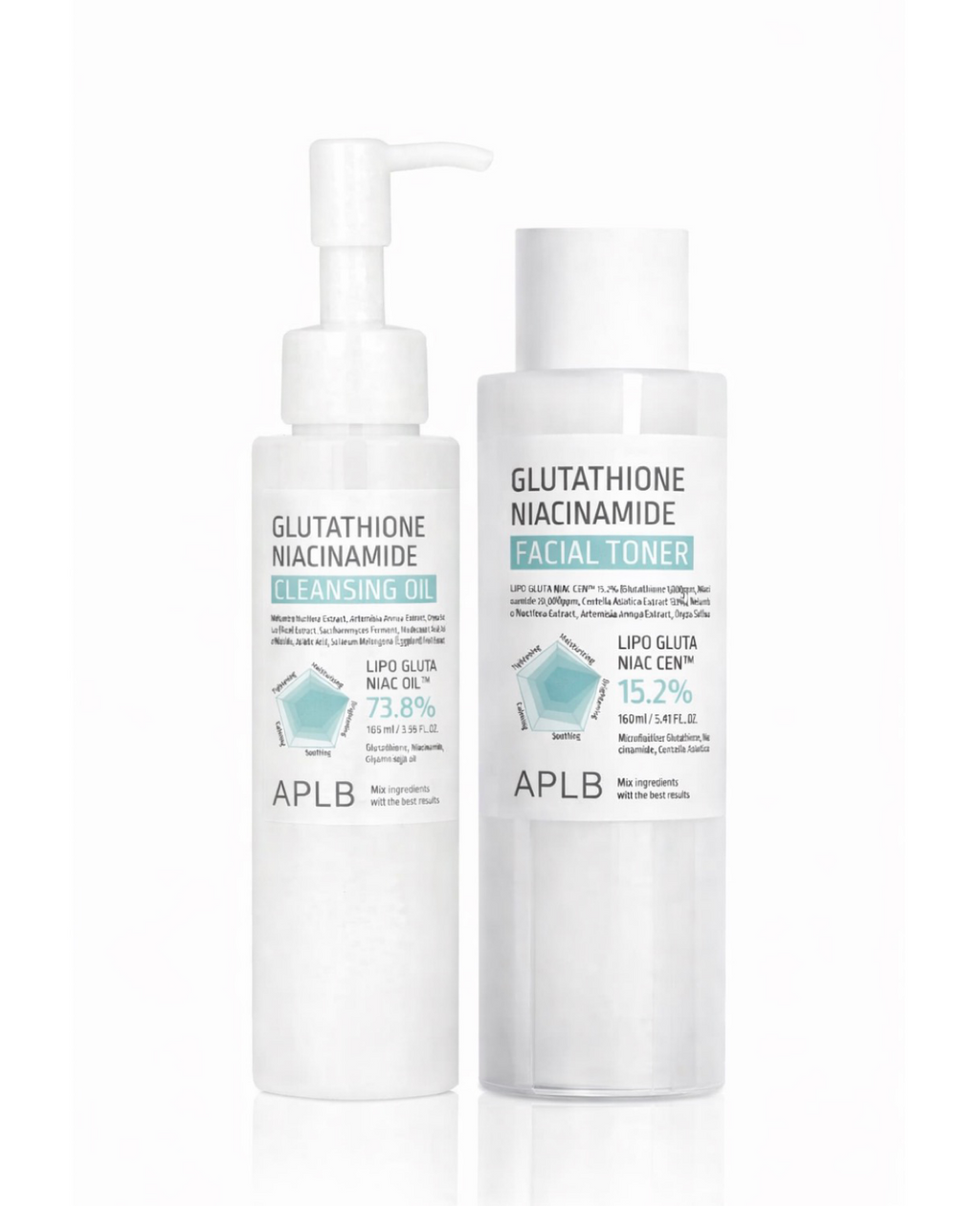Duo APLB Glutathione Niacinamide (Cleansing Oil + Facial Toner)