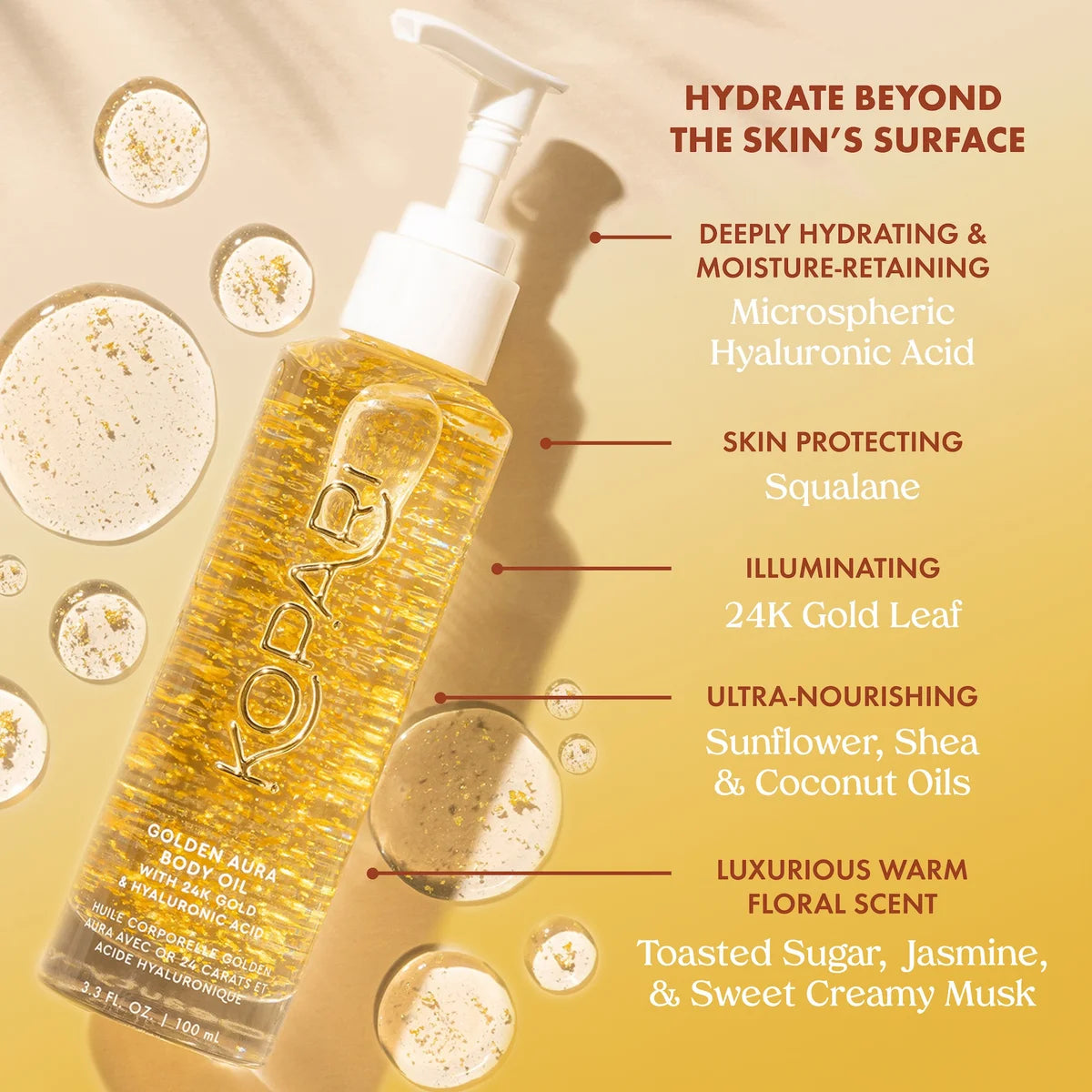 Kopari golden aura body oil