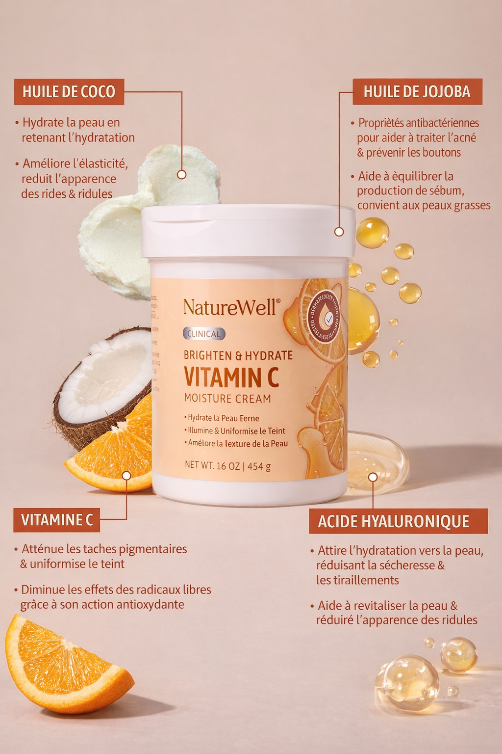 NatureWell Vitamin C Brightening Moisture Cream