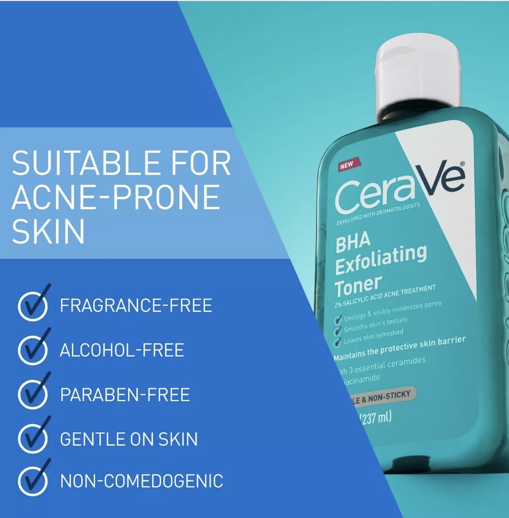 CeraVe BHA Exfoliating Toner – 237 ml