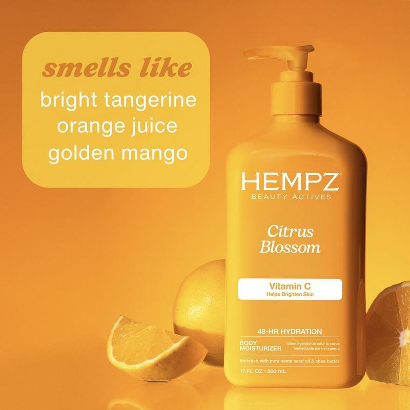 Hempz Beauty Actives Citrus Blossom – Lait Hydratant Corps à la Vitamine C (500 ml)