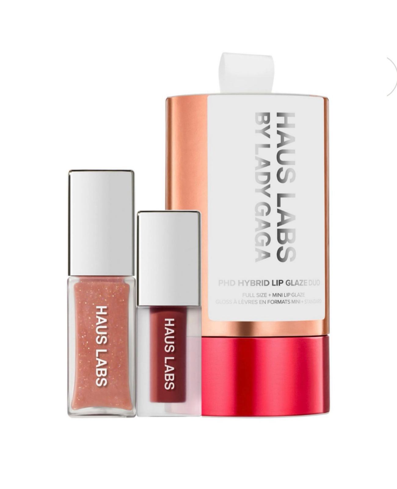 HAUS LABS BY LADY GAGA PhD Hybrid Lip Glaze Duo set