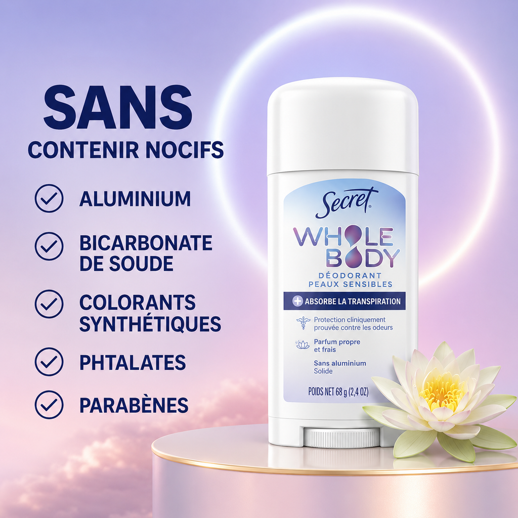 Secret Whole Body Sensitive Deodorant – Completely Clean (68 g)