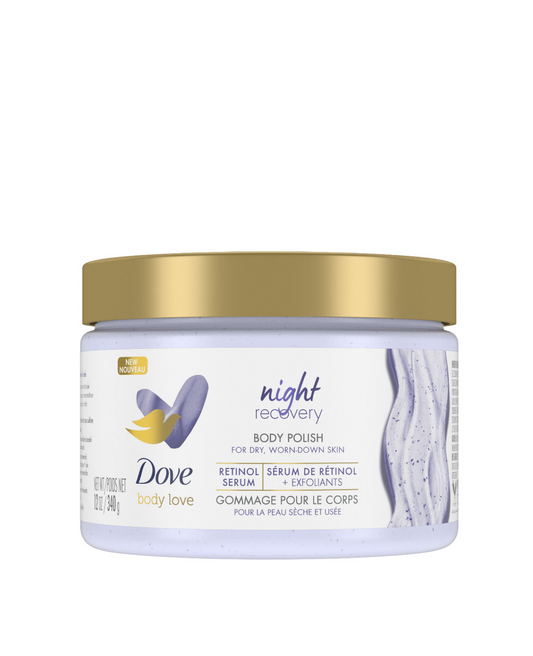 Dove scrub night recovery serum de retinol