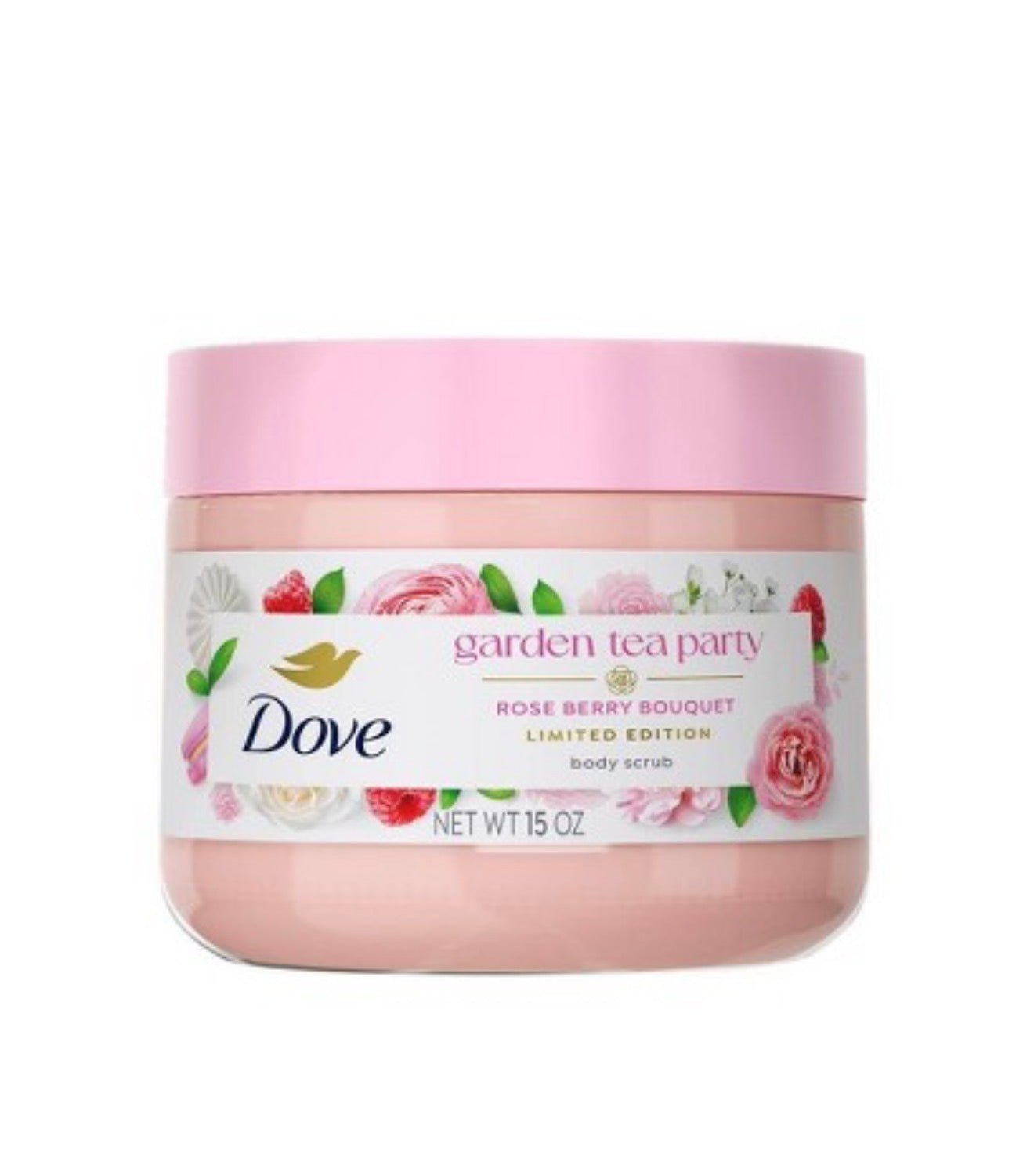 Dove Garden Tea Party English Rose BerryBody Scrub