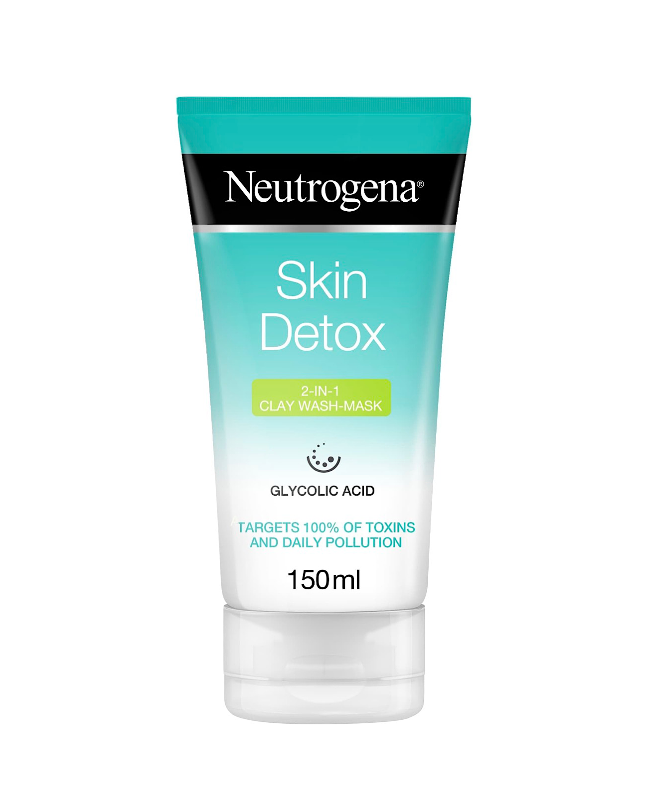 Neutrogena Skin Detox – 2-in-1 Clay Wash-Mask (150 ml)
