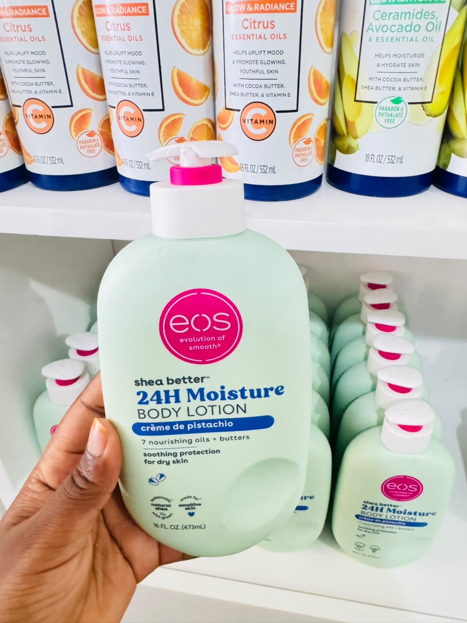 Eos Shea Butter - Crème de Pistachio Body Lotion (Fermeture cassée)