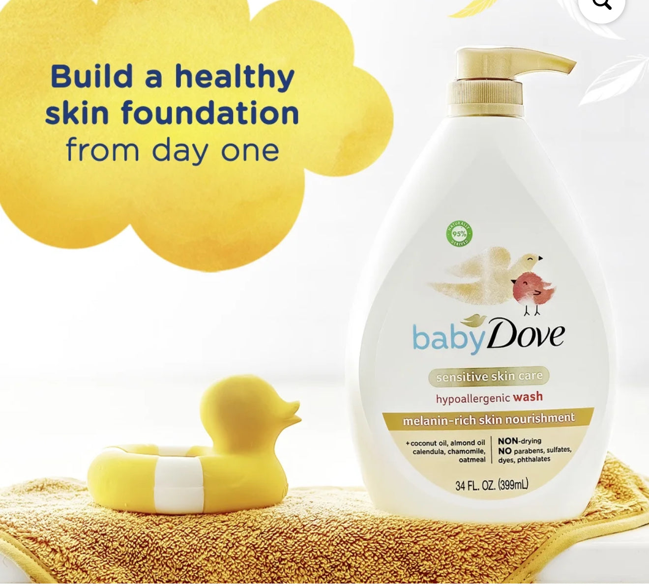 Dove Hypoallergenic Wash set
