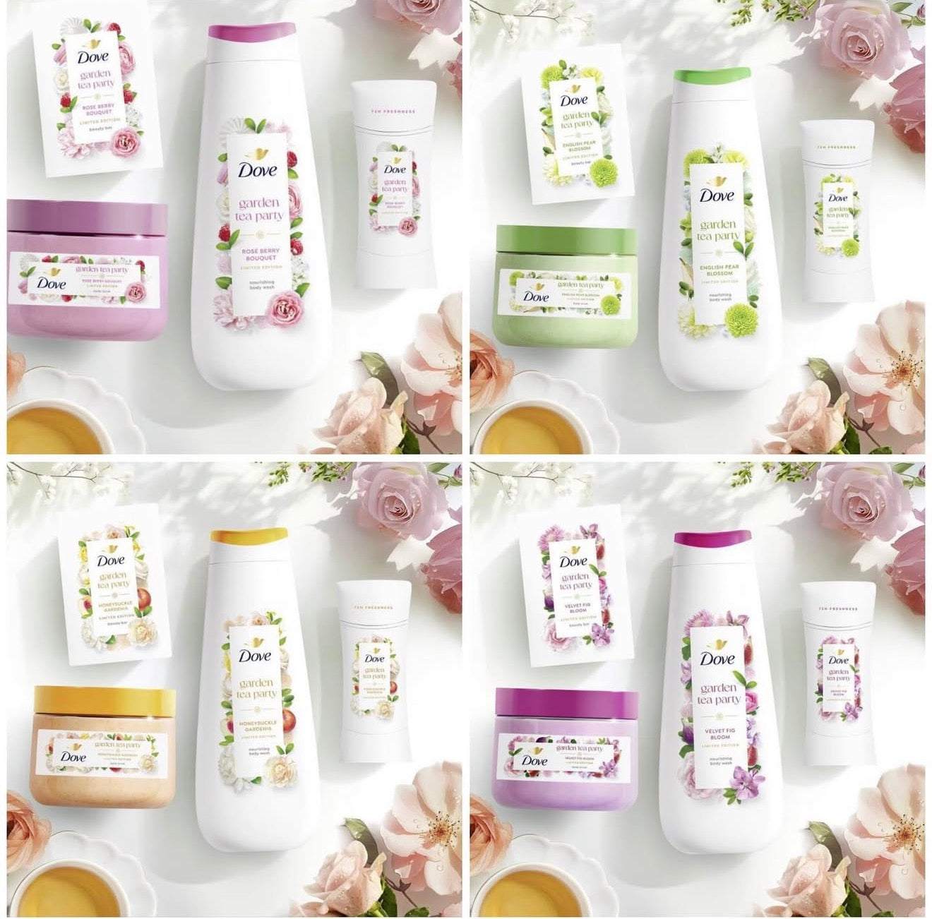 Dove Garden Tea Party – Velvet Fig Bloom Body Scrub