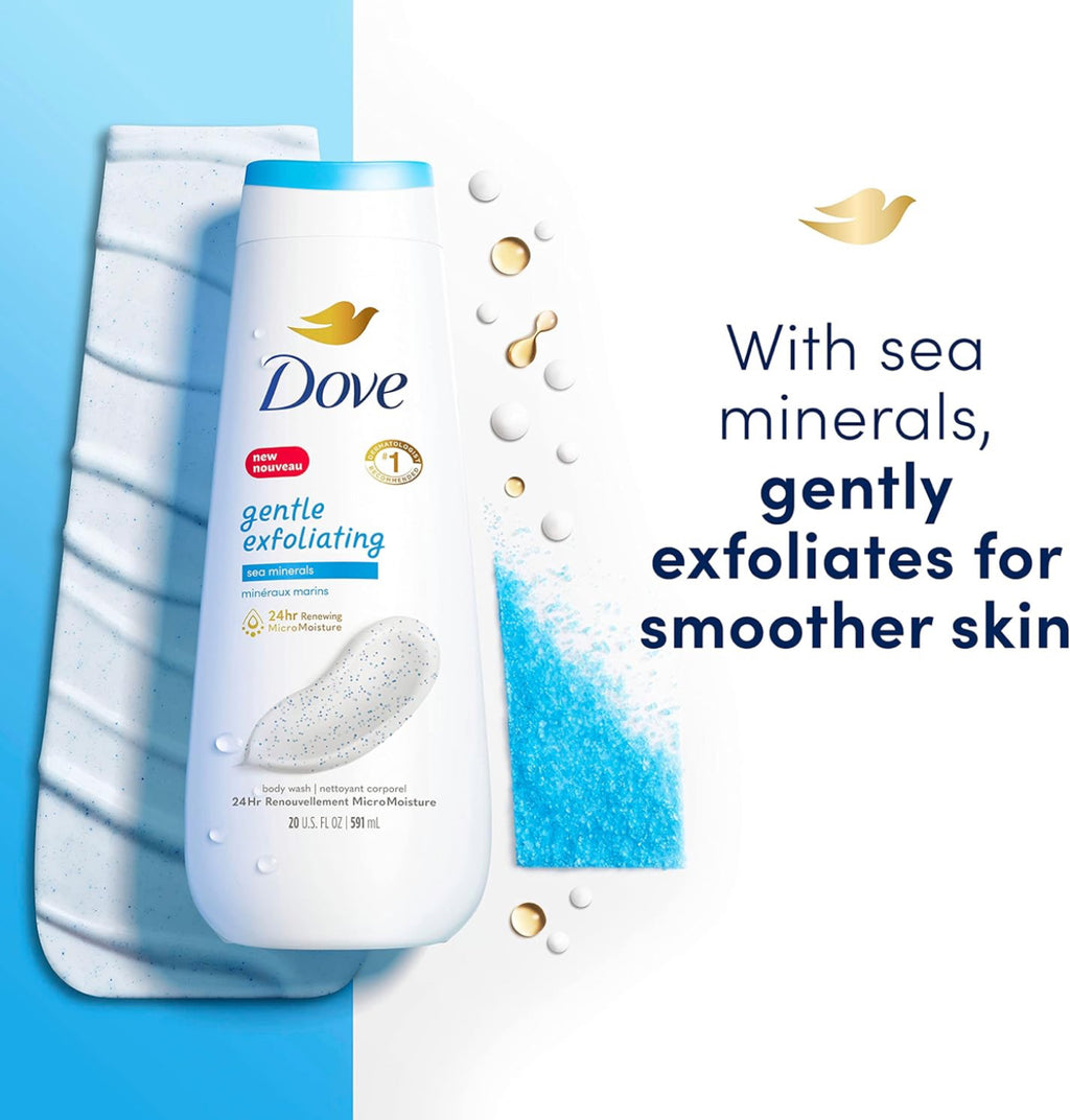 Dove gel douche gentle exfoliating