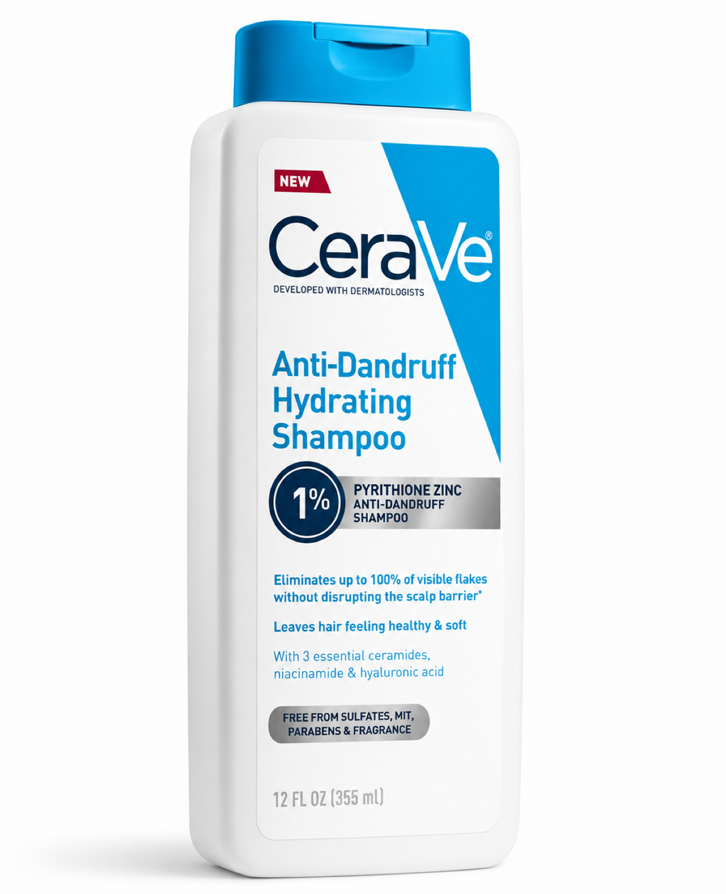 CeraVe Shampoing Antipelliculaire Hydratant – 355ml
