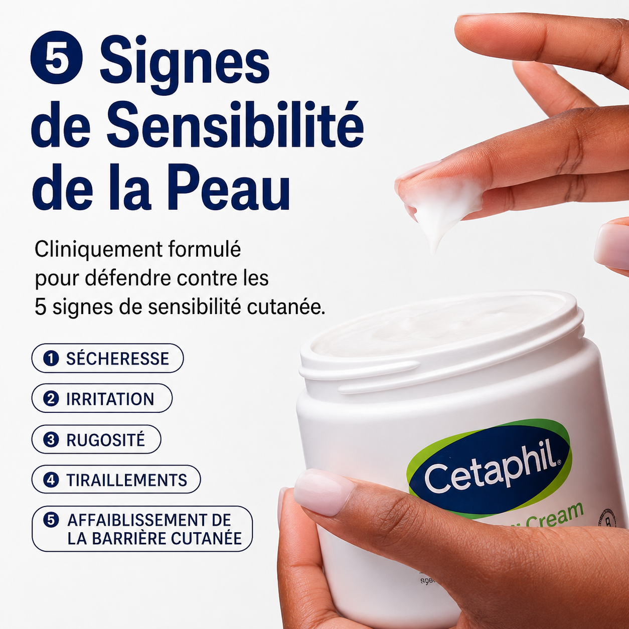 Cetaphil Crème Hydratante- peaux sèches, très sèches et sensibles