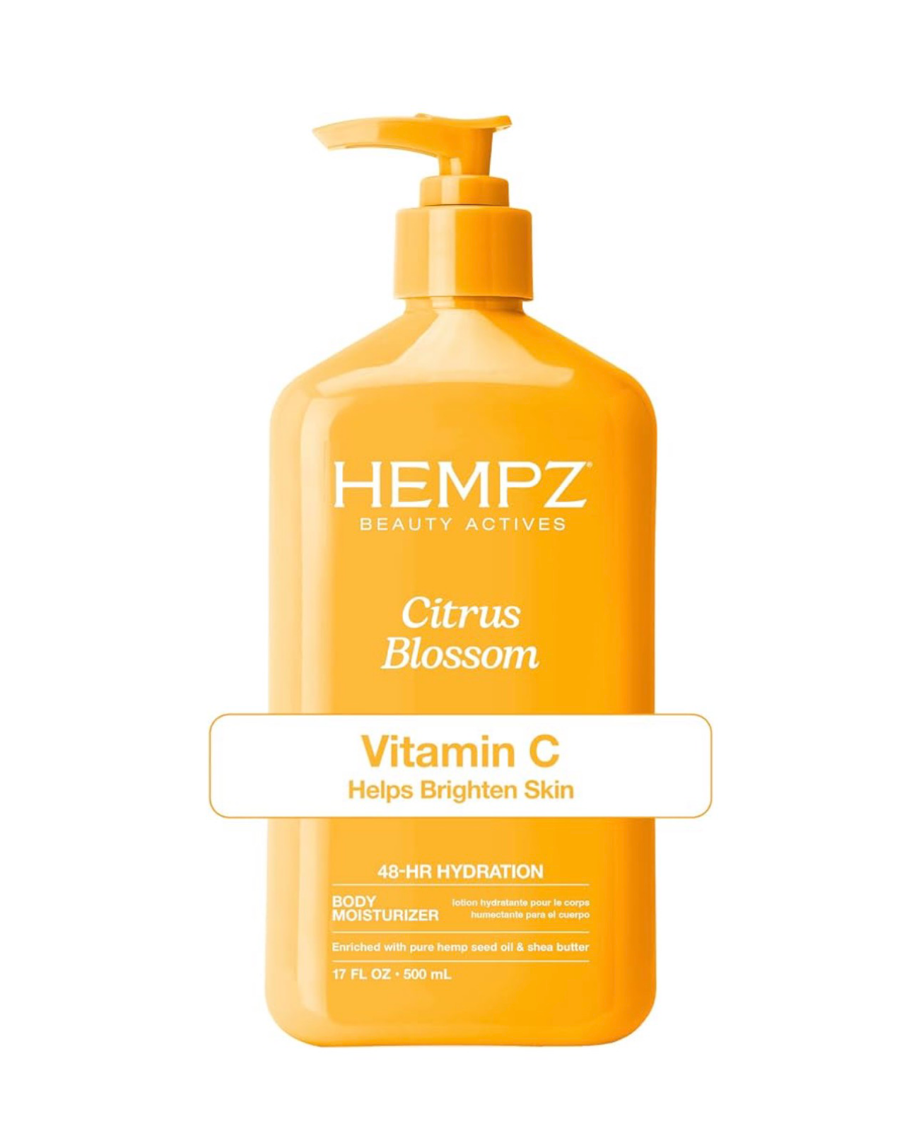 Hempz Beauty Actives Citrus Blossom – Lait Hydratant Corps à la Vitamine C (500 ml)