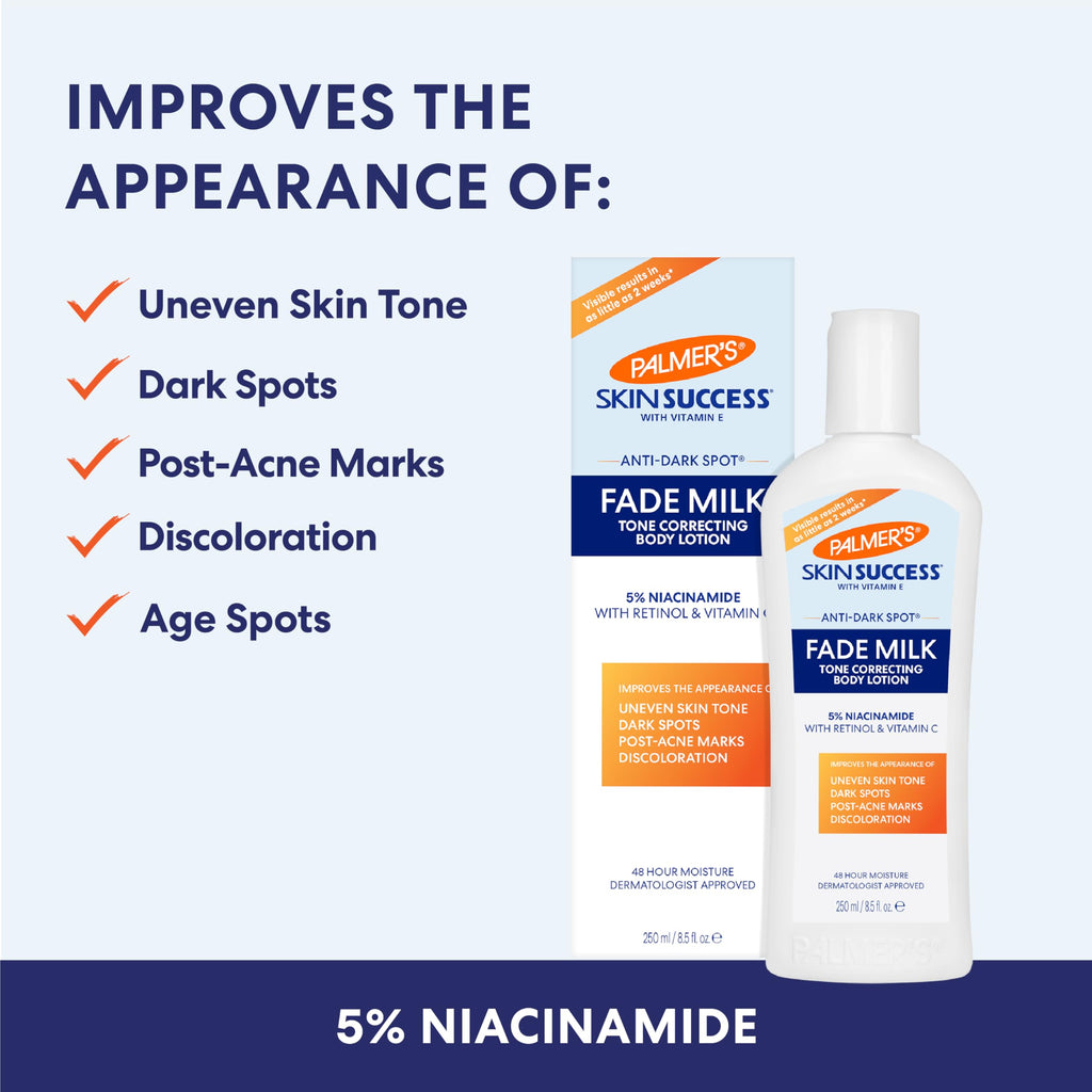 Palmer’s Skin Success Fade Milk – Lait Corps Correcteur de Teint Anti-Taches (Nouveau)