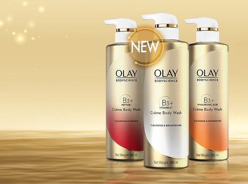 Olay B3+ Crème  vitamin c gel douche