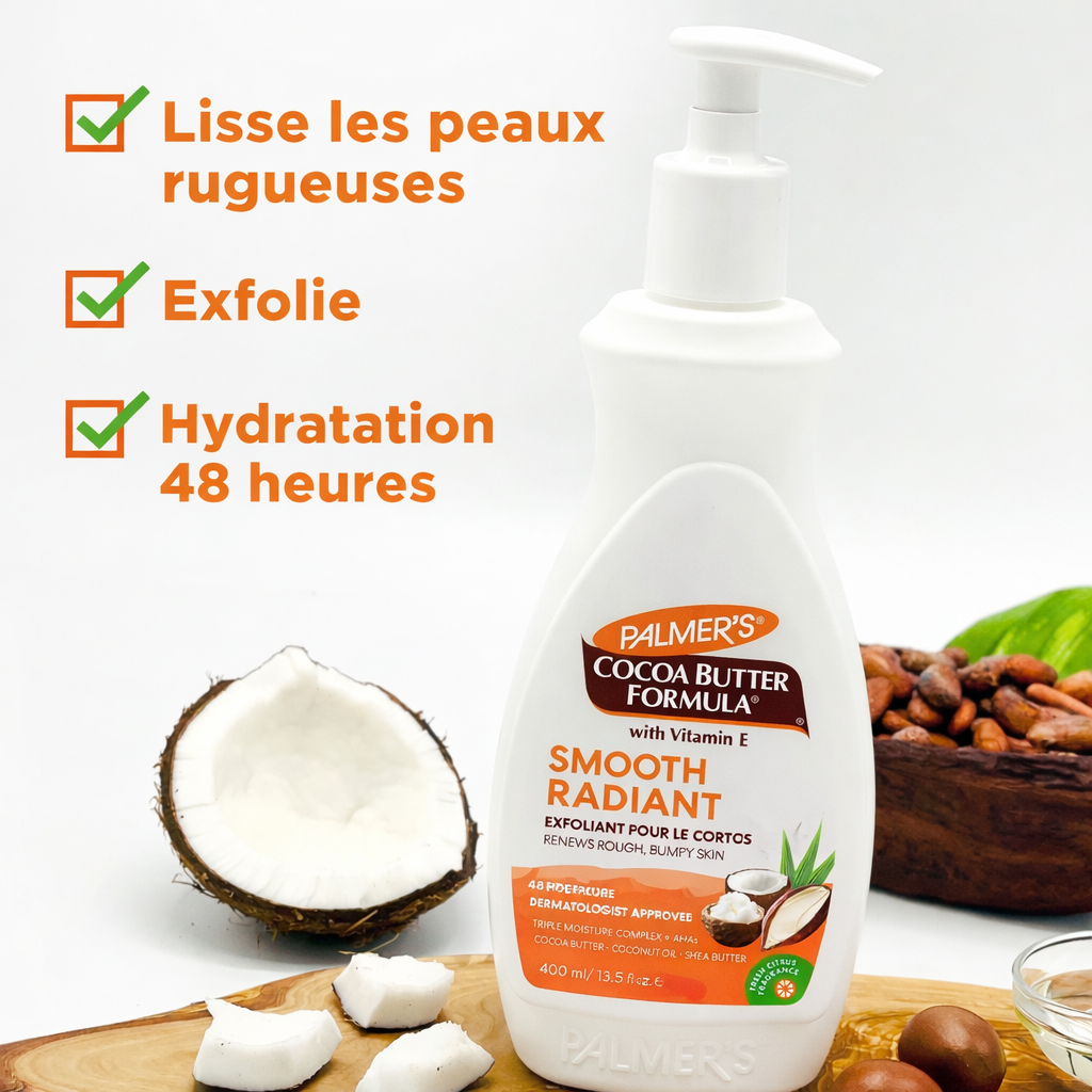 Palmer’s – Cocoa Butter Smooth Radiant Exfoliating Body Lotion (400 ml)