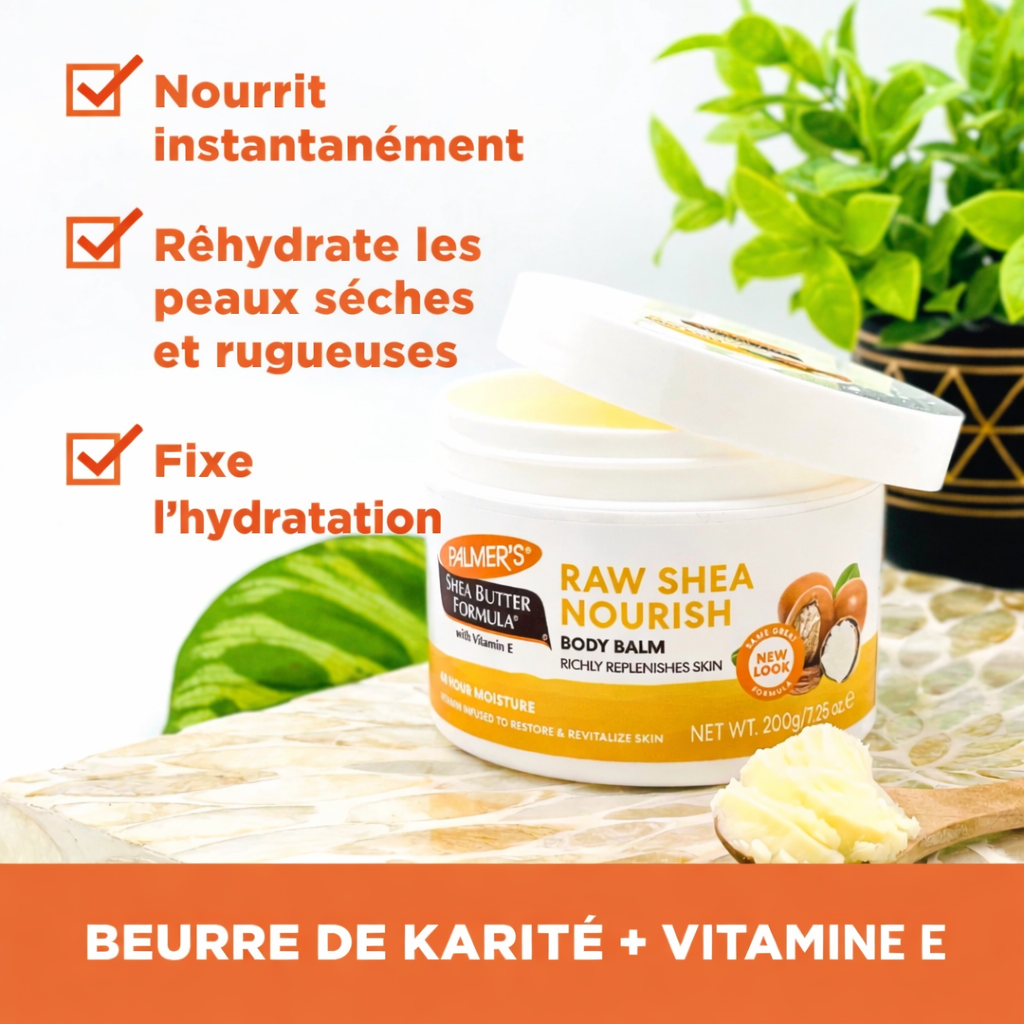 Palmer’s Raw Shea– Beurre de Karité & Vitamine E