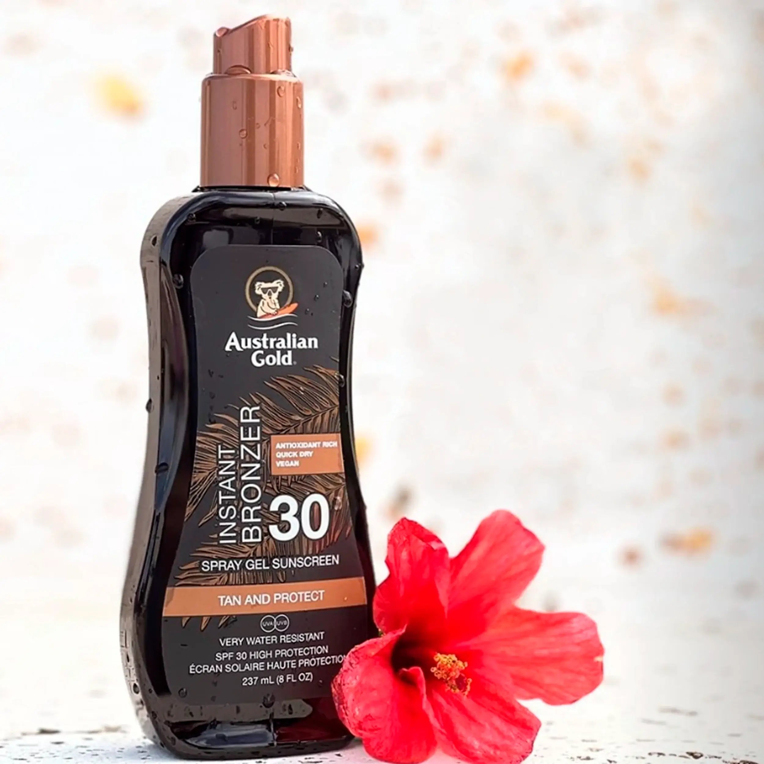 Australian Gold – Instant Bronzer Spray Gel SPF 30