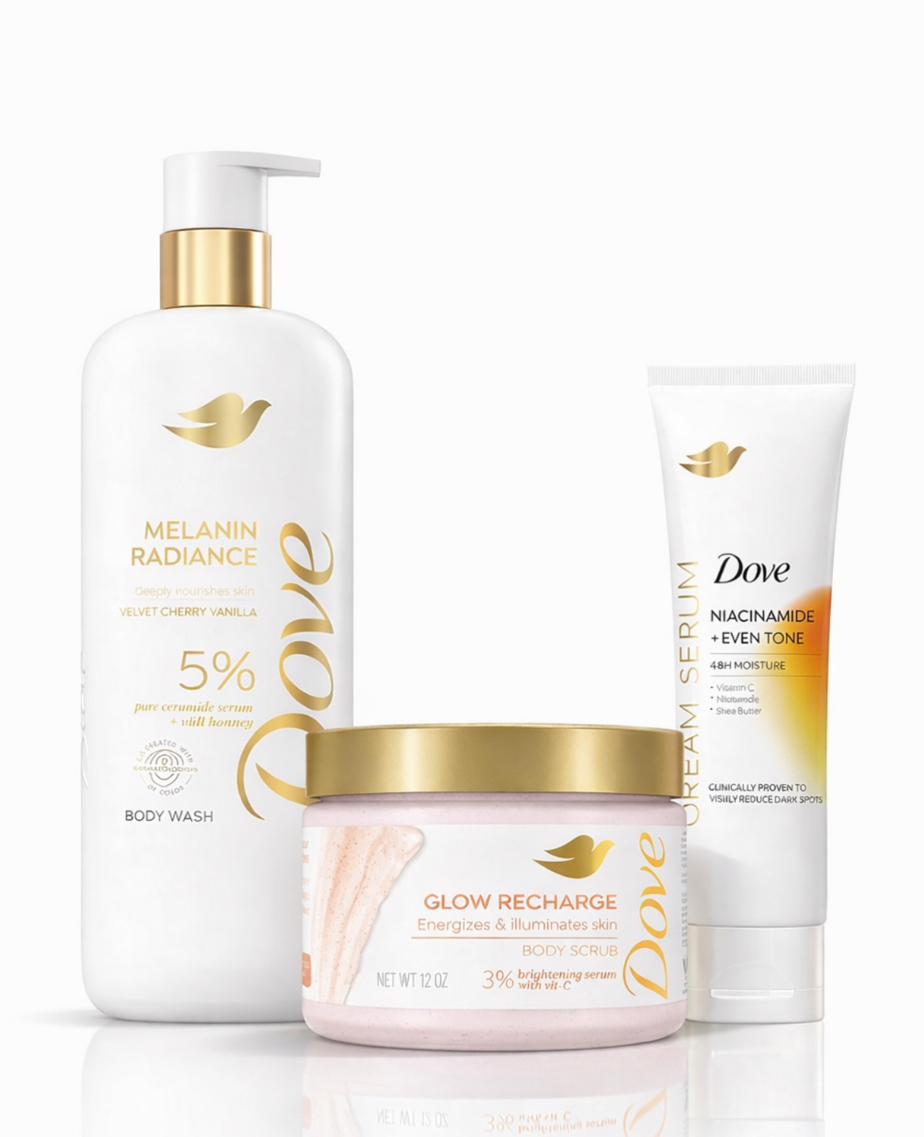 Dove Trio Melanin Radiance, Glow Recharge & Niacinamide
