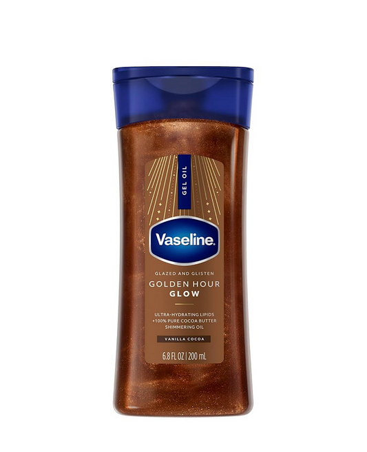 Vaseline Glazed and Glisten Golden Hour Body Gel
