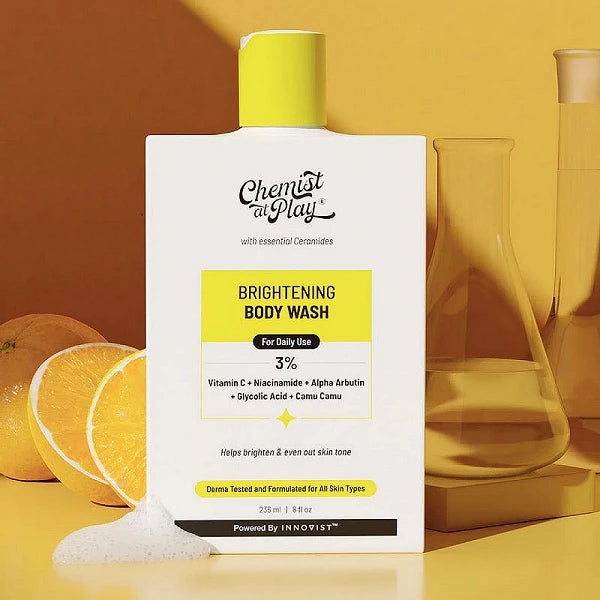Chemist at Play Brightening Body Wash|Glowing Skin Vitamin C Bodywash