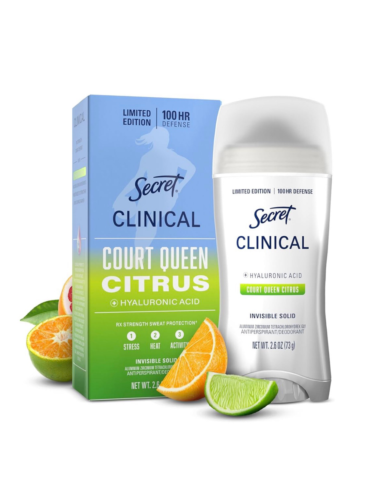 Secret Clinical Strength Antisudorifique & Déodorant 100H 73 g ( Invisible Solid)